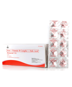 HEMARATE FA Iron / Vitamin B Complex / Folic Acid 60mg / 600mg / 20mg / 25mg Tablet 1's, Dosage Strength: 60mg / 600mg / 20mg / 25mg, Drug Packaging: Tablet 1's