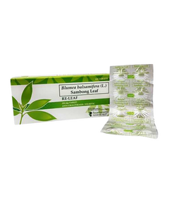RE-LEAF Blumea Balsamifera L. (Sambong Leaf) 250mg Tablet 1's, Dosage Strength: 250mg, Drug Packaging: Tablet 1's