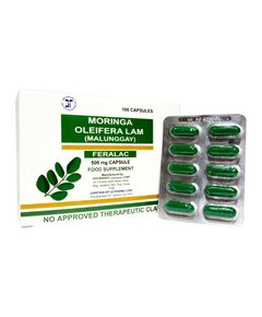 FERALAC Malunggay 500mg Capsule 1's, Dosage Strength: 500mg, Drug Packaging: Capsule 1's