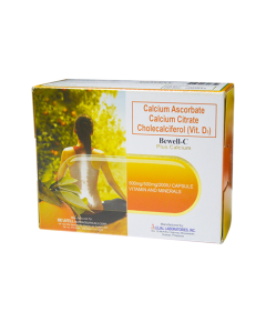 Image of BEWELL-C PLUS CALCIUM ASCORBATE / CALCIUM CITRATE / CHOLECALCIFEROL (VIT. D3) 500MG / 500MG / 200IU CAPSULE 1'S