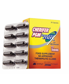 CHERIFER PGM IMMUNOMAX Vitamins / Minerals / CM-Glucan (for Teens) Capsule 1's, Drug Packaging: Capsule 1's