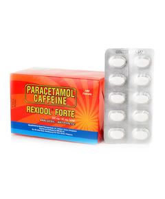 REXIDOL FORTE Paracetamol / Caffeine 500mg / 65mg Tablet 1's, Dosage Strength: 500 mg / 65 mg, Drug Packaging: Tablet 1's