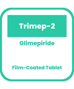 TRIMEP-2 Glimepiride 2mg Film-Coated Tablet 1's, Dosage Strength: 2 mg, Drug Packaging: Film-Coated Tablet 1's