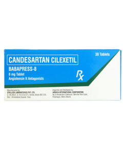 BABAPRESS-8 Candesartan Cilexetil 8mg Tablet 1's, Dosage Strength: 8 mg, Drug Packaging: Tablet 1's