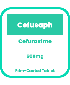 Image of CEFUSAPH CEFUROXIME AXETIL 500MG FILM-COATED TABLET 1'S