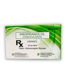 ORANOL Propranolol Hydrochloride 40mg Tablet 1's, Dosage Strength: 40 mg, Drug Packaging: Tablet 1's