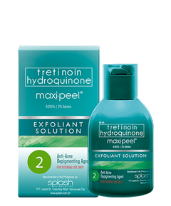 MAXI-PEEL Tretinoin / Hydroquinone 0.025% / 2% Exfoliant Solution 2 30mL, Dosage Strength: 0.025% / 2%, Drug Packaging: Solution 30ml