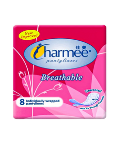 CHARMEE Breathable Pantyliners Unscented 8's