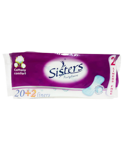 SISTERS Pantyliners Cottony Comfort 20+2 Pads