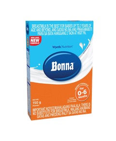 BONNA 1 Infant Formula For 0 to 6 Months 150g