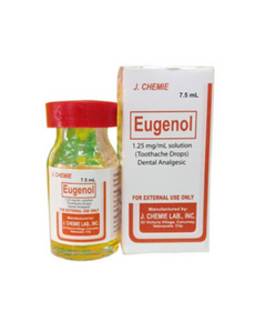 J. Chemie Eugenol 1.25mg / ml Solution (Toothache Drops) 7.5ml