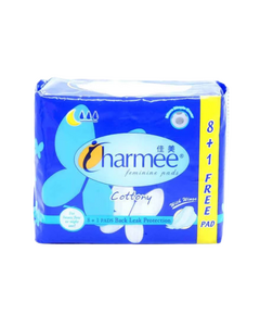 CHARMEE Feminine Pads Heavy Flow With Wings 8+1