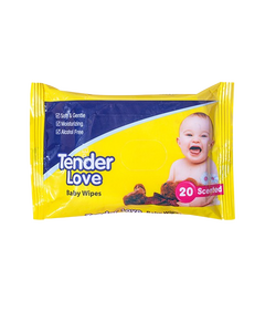 TENDER LOVE Baby Wipes 20's Scented
