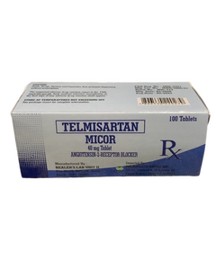 MICOR Telmisartan 40mg Tablet 1's, Dosage Strength: 40 mg, Drug Packaging: Tablet 1's