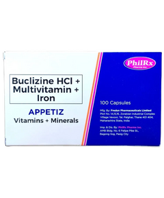 APPETIZ Buclizine HCI / Multivitamins / Iron Capsule 1's