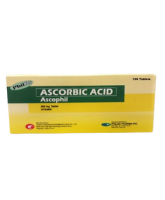 ASCOPHIL Ascorbic Acid 500mg Tablet 1's, Dosage Strength: 500mg, Drug Packaging: Tablet 1's