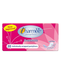 CHARMEE Breathable Pantyliners Unscented 20's