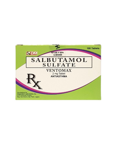 VENTOMAX Salbutamol Sulfate 2mg Tablet 1's, Dosage Strength: 2 mg, Drug Packaging: Tablet 1's