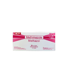 METHAZOL Methimazole 20mg Tablet 1's, Dosage Strength: 20 mg, Drug Packaging: Tablet 1's