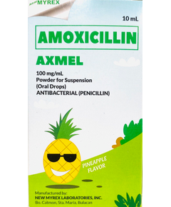 AXMEL Amoxicillin 100mg / mL Powder for Suspension (Oral Drops) 10mL