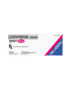 EUROLEV Levothyroxine Sodium 50mcg Tablet 1's, Dosage Strength: 50 mcg, Drug Packaging: Tablet 1's