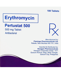 PERTUSTAT 500 Erythromycin Stearate 500mg Tablet 1's