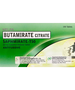 Image of SAPHMIRATE-T50 BUTAMIRATE CITRATE 50MG - 1 TABLET