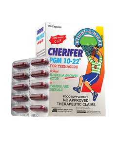 CHERIFER PGM 10-22 with ZINC Vitamins / Minerals / Chlorella Growth Factor Capsule 1's, Drug Packaging: Capsule 1's