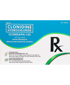 CLONISAPH Clonidine Hydrochloride 150mg Tablet 1's