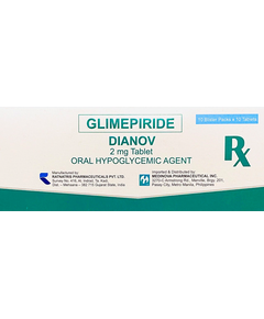 DIANOV Glimepiride 2mg Tablet 1's