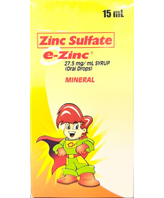 E-ZINC Zinc 27.5mg / mL Syrup (Oral Drops) 15mL