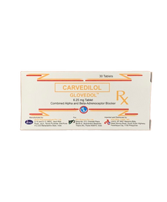 GLOVEDOL Carvedilol 6.25mg Tablet 1's, Dosage Strength: 6.25 mg, Drug Packaging: Tablet 1's