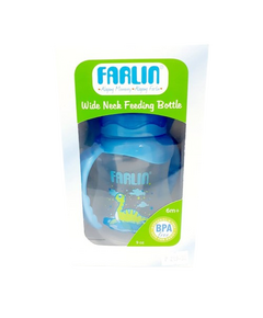 FARLIN Wide Neck Feeding Bottle 9oz Blue 1's