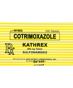 KATHREX Cotrimoxazole (Sulfamethoxazole / Trimethoprim) 400mg / 80mg Tablet 1's, Dosage Strength: 400 mg / 80 mg, Drug Packaging: Tablet 1's