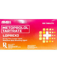 LOPREXO Metoprolol Tartrate 50mg Film-Coated Tablet 1's