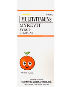 MYREVIT Multivitamins Syrup 60mL Orange, Drug Packaging: Syrup 60ml, Drug Flavor: Orange