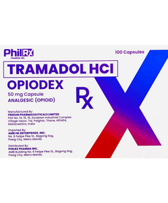 OPIODEX Tramadol HCI 50mg Capsule 1's