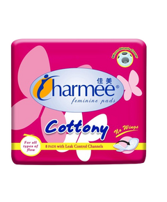 CHARMEE Cottony Pads No Wings 8's