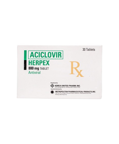 HERPEX Aciclovir 800mg Tablet 1's, Dosage Strength: 800 mg, Drug Packaging: Tablet 1's