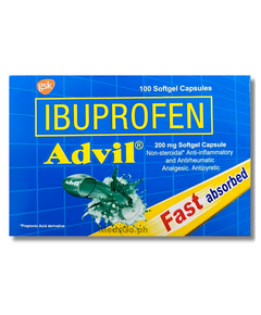 ADVIL Ibuprofen 200mg SoftGel Capsule 1's, Dosage Strength: 200mg, Drug Packaging: SoftGel Capsule 1's