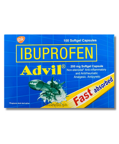 ADVIL Ibuprofen 200mg - 10 Caps, Dosage Strength: 200mg, Drug Packaging: SoftGel Capsule 10's