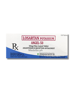 ANGEL-50 Losartan 50mg - 1 Tablet, Dosage Strength: 50mg, Drug Packaging: Film-Coated Tablet 1's