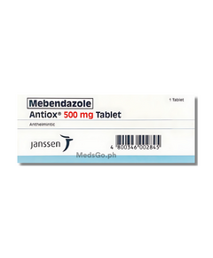 ANTIOX Mebendazole 500mg - 1 Chewable Tablet, Dosage Strength: 500mg, Drug Packaging: Chewable Tablet 1's