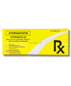 ATORSAPH Atorvastatin 20mg Film-Coated Tablet 1's, Dosage Strength: 20 mg, Drug Packaging: Film-Coated Tablet 1's
