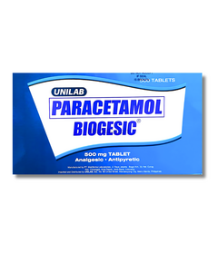 BIOGESIC Paracetamol 500mg - 1 Tablet, Dosage Strength: 500mg, Drug Packaging: Tablet 1's