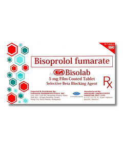 BISOLAB Bisoprolol Fumarate 5mg Film-Coated Tablet 1's