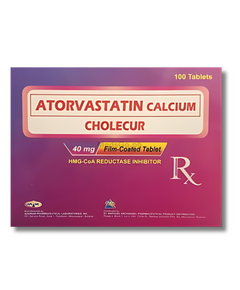 CHOLECUR Atorvastatin Calcium 40mg Film-Coated Tablet 1's