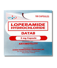 DATAB Loperamide 2mg - 1 Capsule, Dosage Strength: 2 mg, Drug Packaging: Capsule 1's