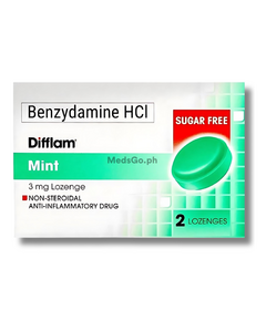 Image of DIFFLAM MINT BENZYDAMINE HYDROCHLORIDE 3MG LOZENGE 2'S