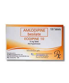 EODIPINE 10 Amlodipine 10mg - 1 Tablet, Dosage Strength: 10 mg, Drug Packaging: Tablet 1's